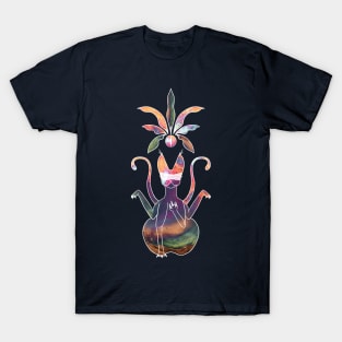 Galaxy Vase Cat :: Canines and Felines T-Shirt
